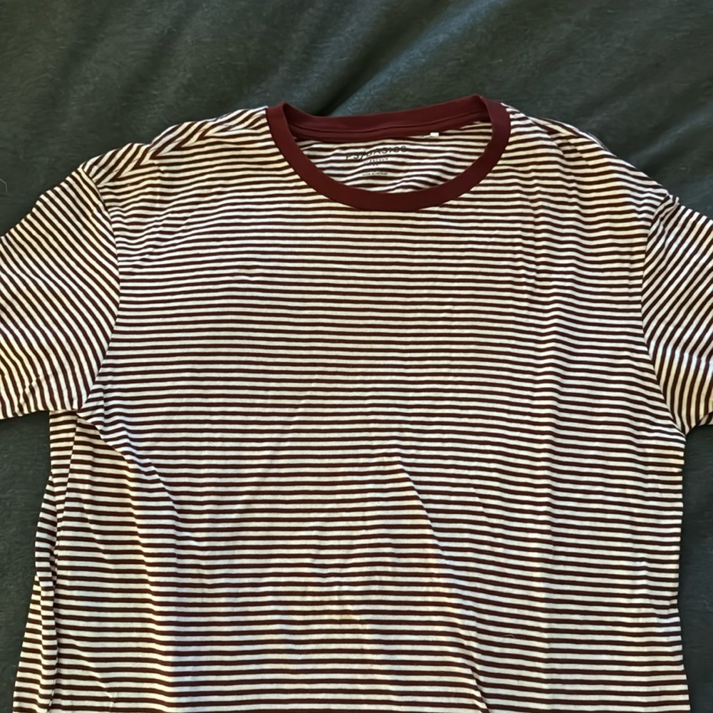 Pacsun basics - red and white striped shirt. Size M